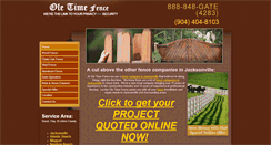 Desktop Screenshot of oletimefence.com